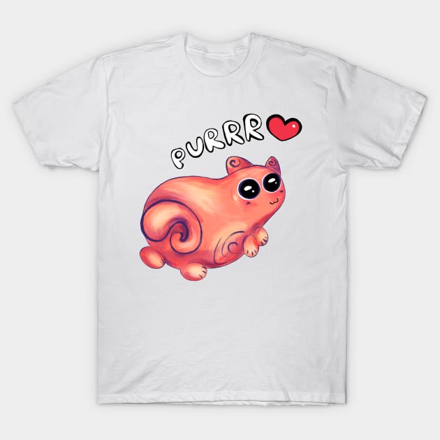 Cute cat T-Shirt by valentyna mohylei